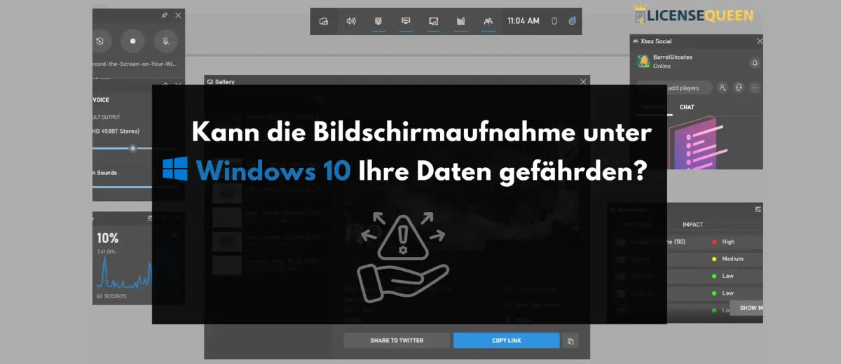 Kann die Bildschirmaufnahme unter Windows 10 Ihre Daten gefährden?